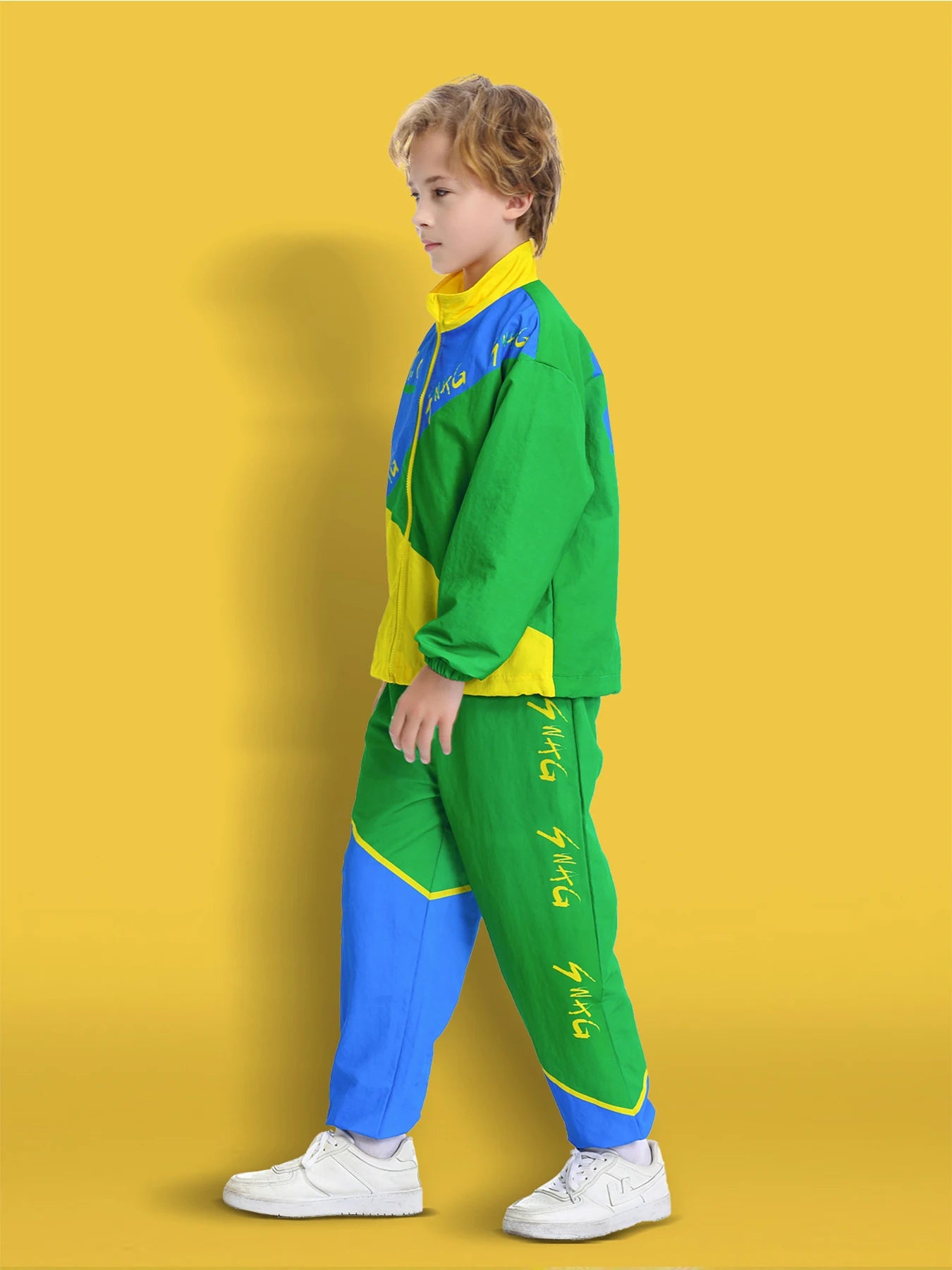 Children's Hip Hop Clothing Set Children's Street Dance Set Campus Sports Clothing Fashion Show Set for Boys and Girls