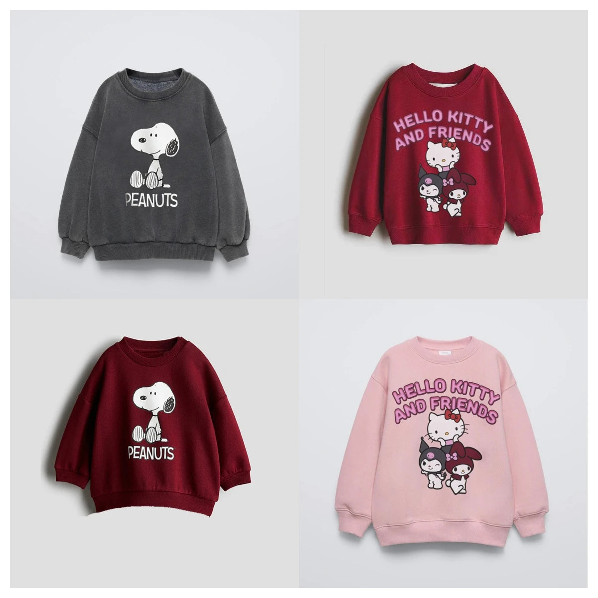 Autumn Baby Girl Set Children's Fashion Hello Kitty Cartoon Printed Sportswear And Pants Two-piece Set Long Sleeved Set