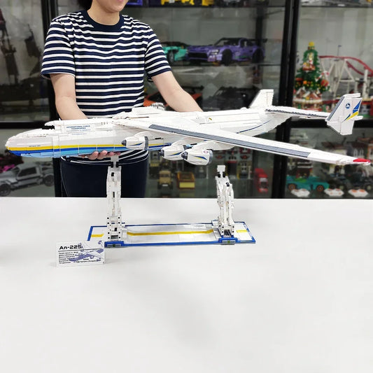 AN-225 Large Transport Aircraft Building Block Model 5350PCS Big Size Airplane Assembly Set Kid Friendly Toy Ideal Gift