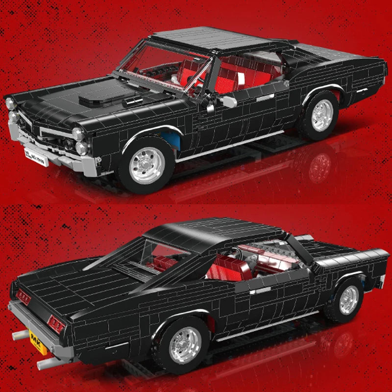 Mould King Creative GTO Muscle Car | Buildable Sports Car With Pull-Back Function | Adult MOC Building Blocks | 1563 PCS