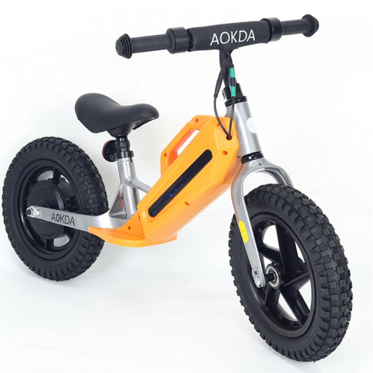 AOKDA K8 Electric Bikes for Kids, 180W Electric Balance Bike, 12" Pneumatic Tire 21.6V/5.2Ah Battery Boys & Girls E Bike Bicycle